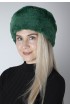 Green rex fur hat